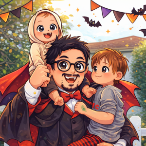 Friendly Cartoon Vampire